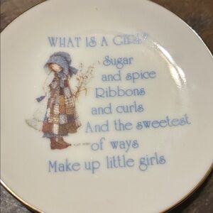 2/$15 What is a girl plaque by Holly Hobbie 4”